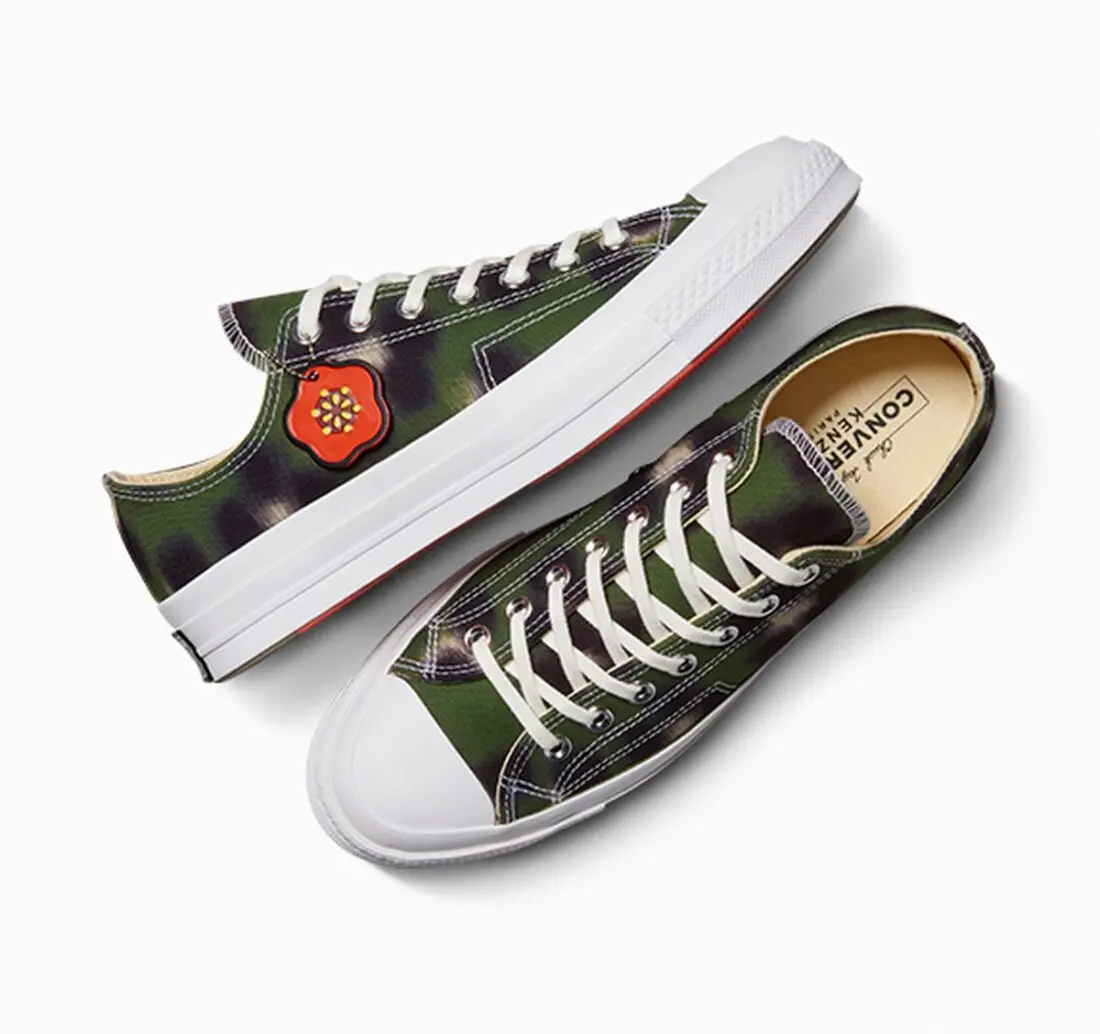 Alternative view of Giày Converse Chuck 70 Low 'KENZO Hana Leopard Cypress' A16291C