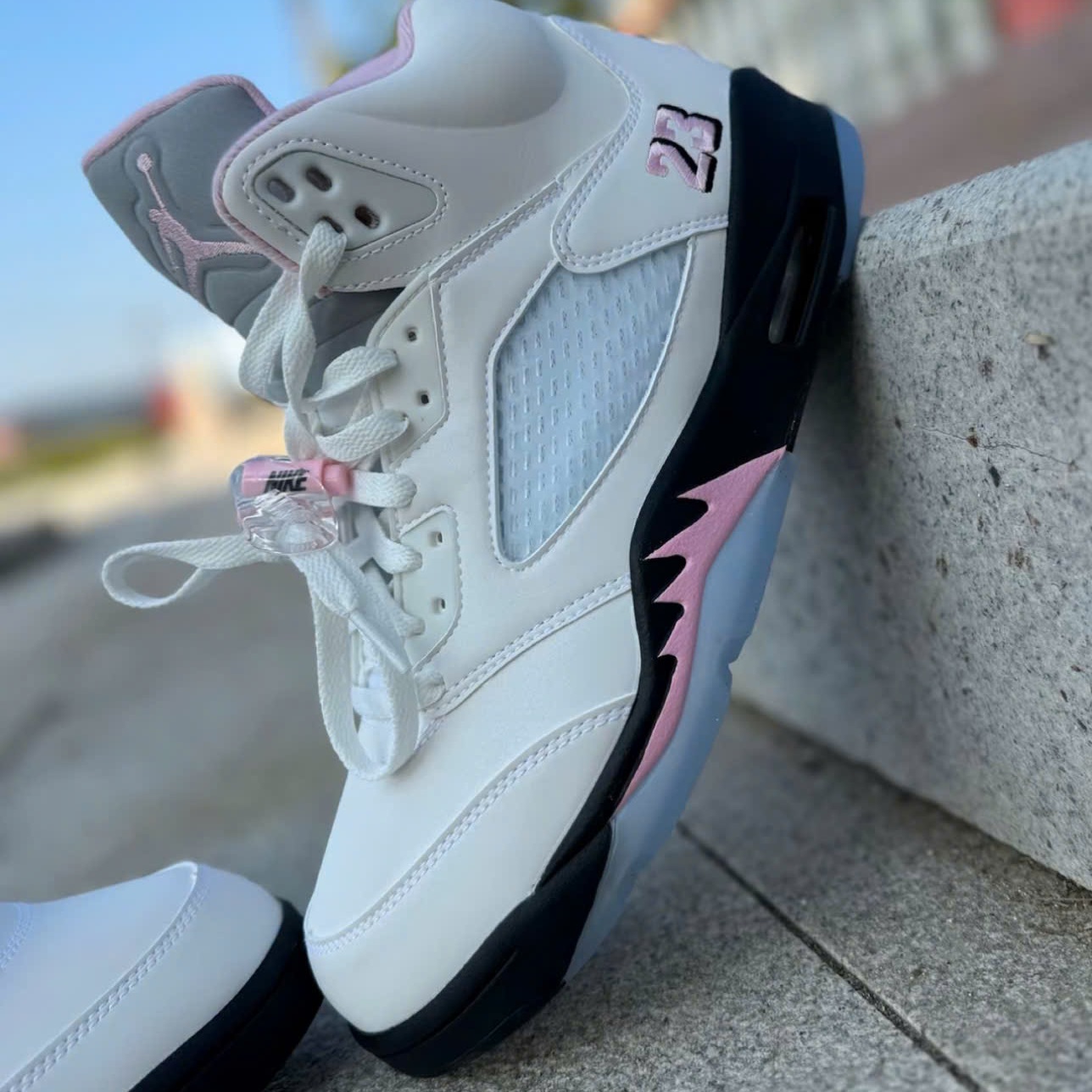 Giày Nike Air Jordan 5 Retro ‘White’ HQ7980-102 - Ảnh 3