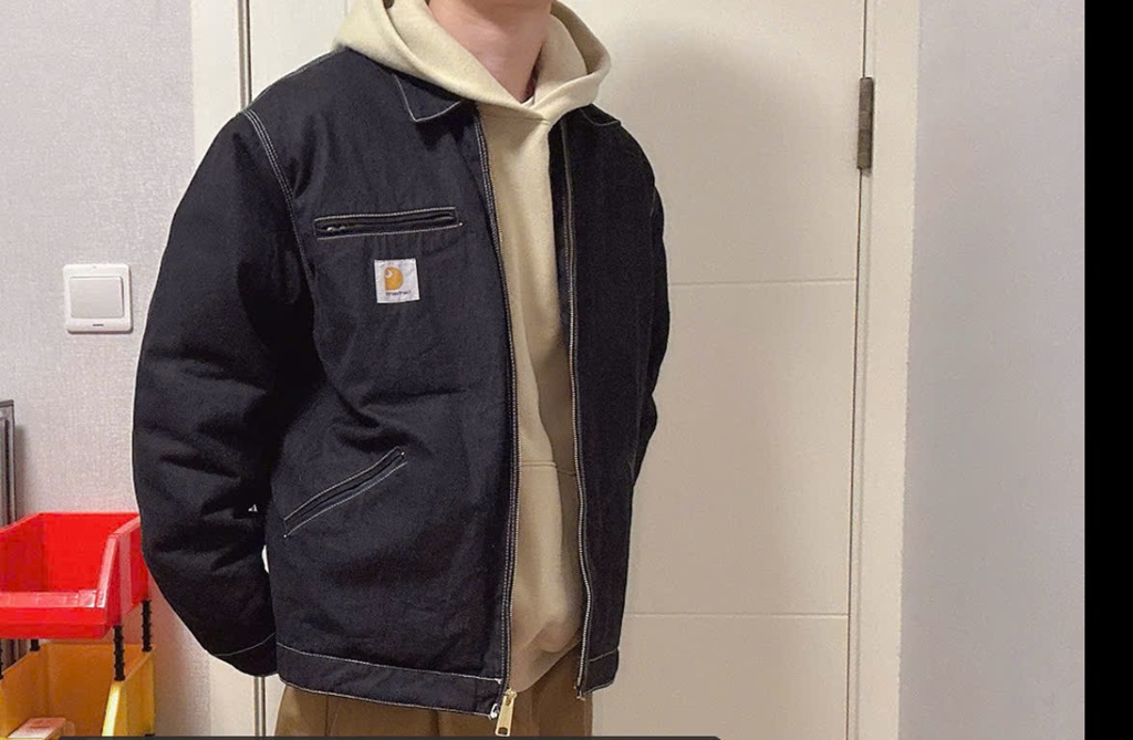 Áo Carhartt WIP Norco OG Detroit Jacket 'Black Rigid' I033039-89-01 - Ảnh 3