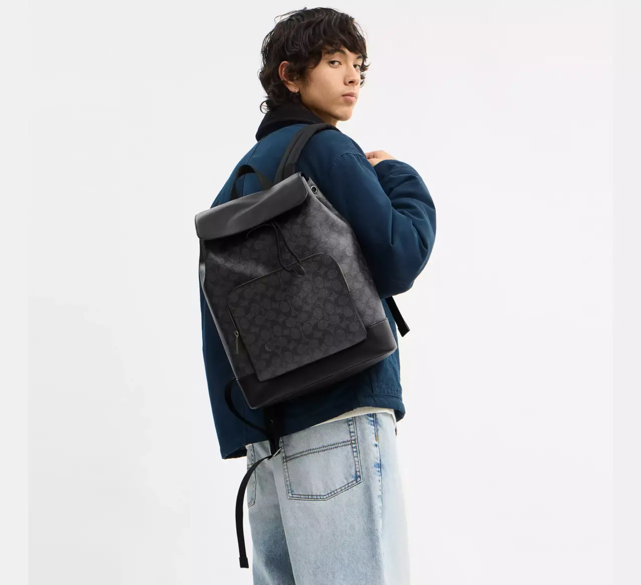 Alternative view of Balo Coach Turner Backpack 'Black' CCQ49-QBMI5