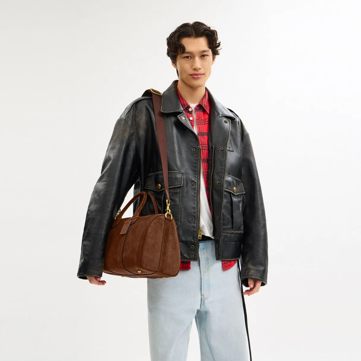 Alternative view of Túi Coach Compass Bag 35 'Brown' CCW80-WBR