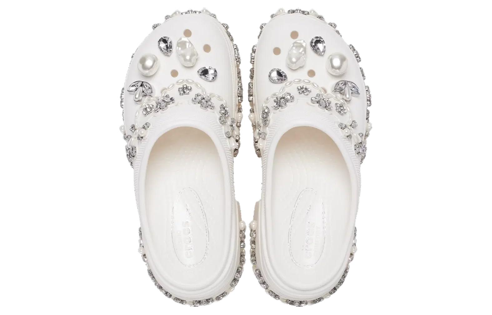 Alternative view of Dép Crocs Siren Clog 'Simone Rocha Chalk' 210142-0WV