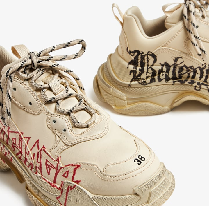 Alternative view of Giày Balenciaga Triple S DIY 'Beige' 524039W2FAY9016