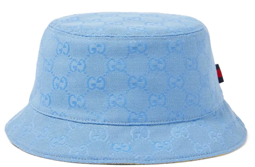 Mũ Gucci GG Canvas Bucket Hat 'Blue Yellow' 790152-3HA0T-8575