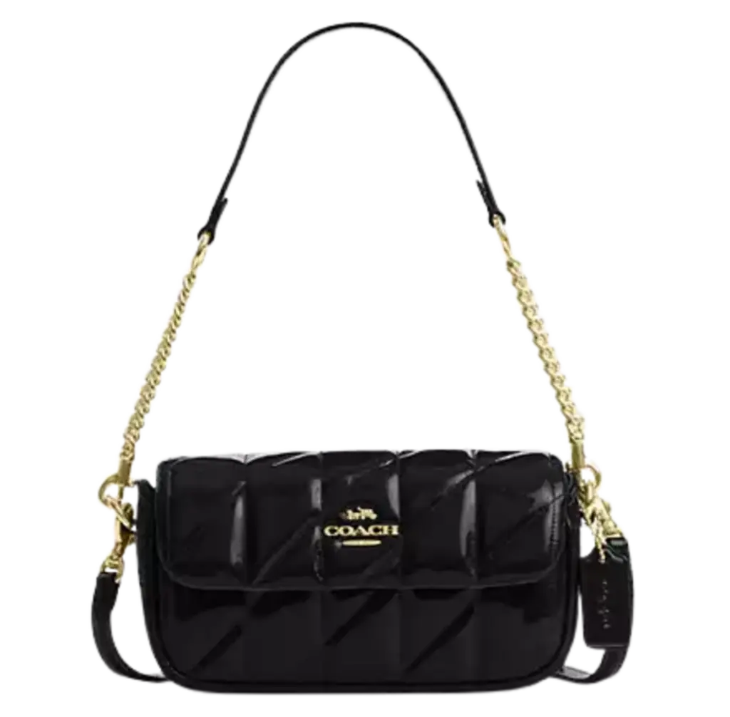 Túi Coach Hailey Flap Bag With Quilting 'Black' CCE12-IMBLK