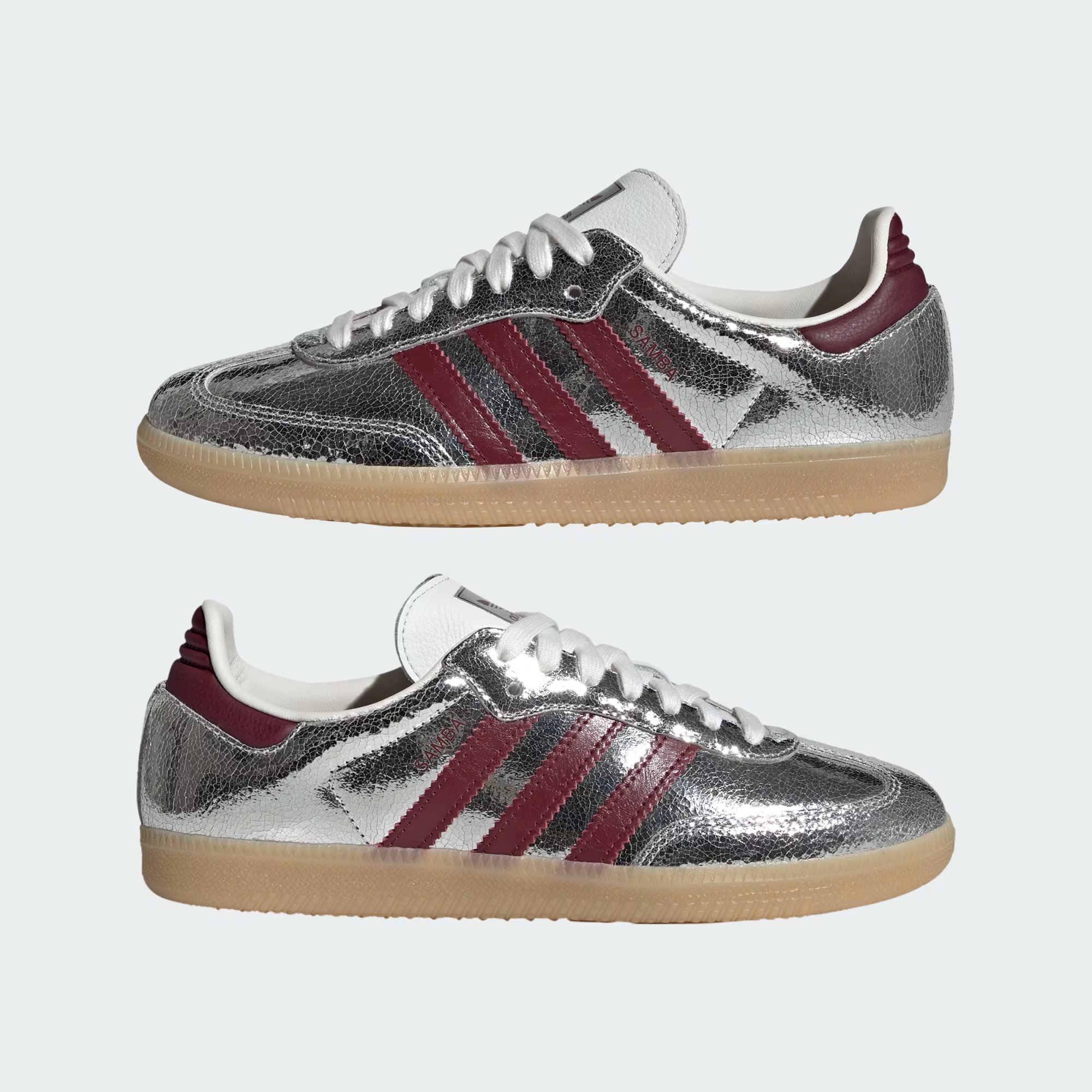 Alternative view of Giày Adidas Samba OG 'Silver Metallic' KI9386