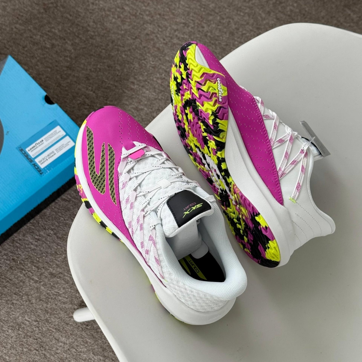 Giày Skechers Viper Court Rally 'Pink White' 172110C-HPBK - Ảnh 4