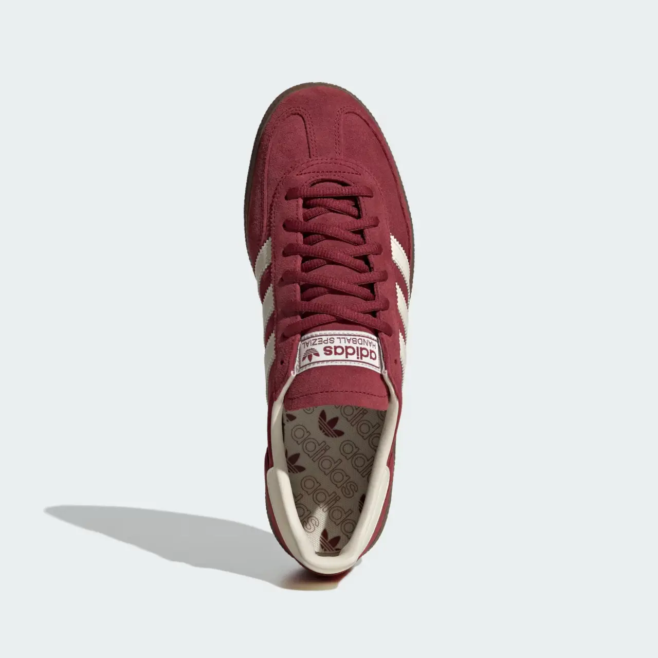 Alternative view of Giày Adidas Handball Spezial 'Burgundy Crew White' JR2122