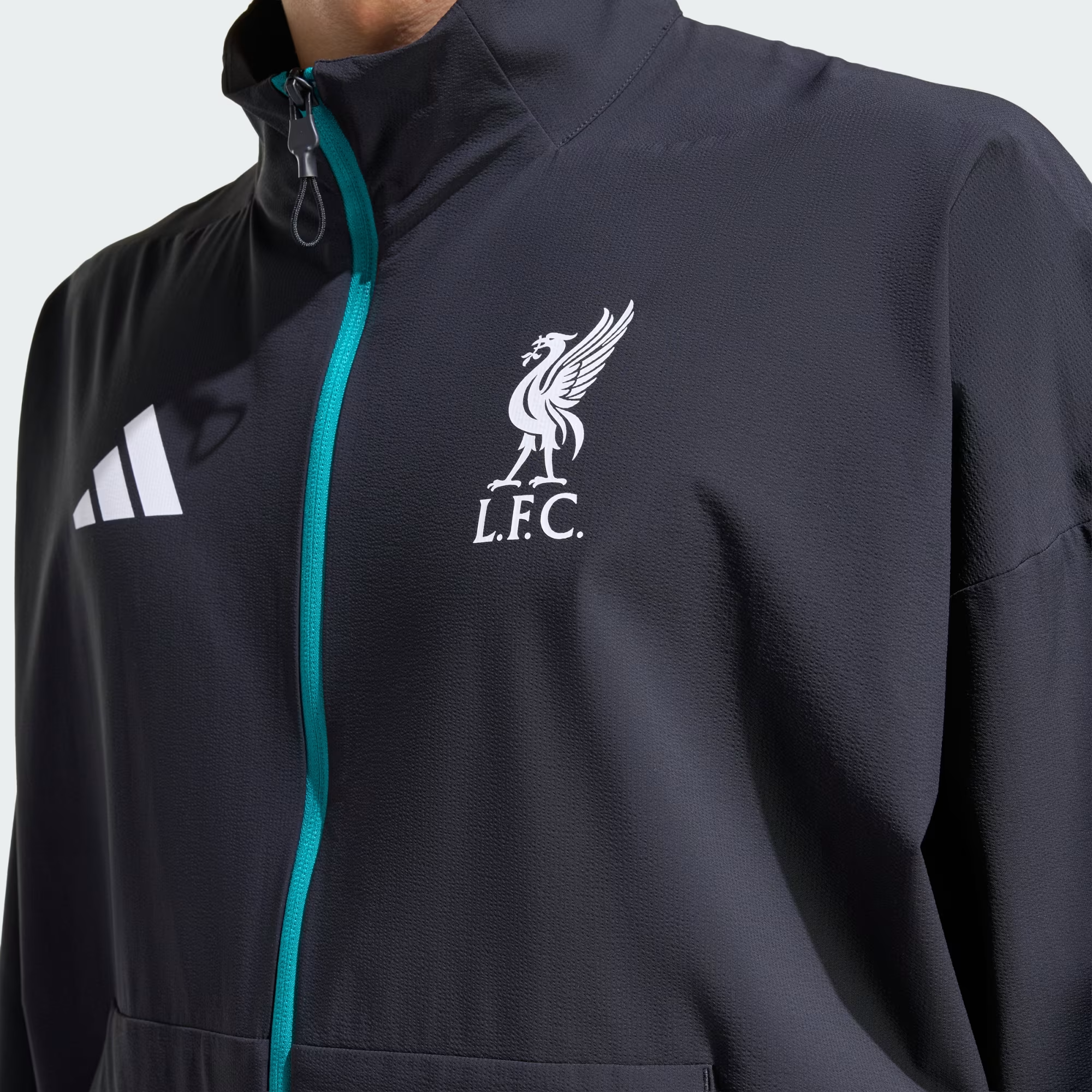 Áo Adidas Liverpool FC Z.N.E. Anthem Jacket 'Black' JZ0138 - Ảnh 4