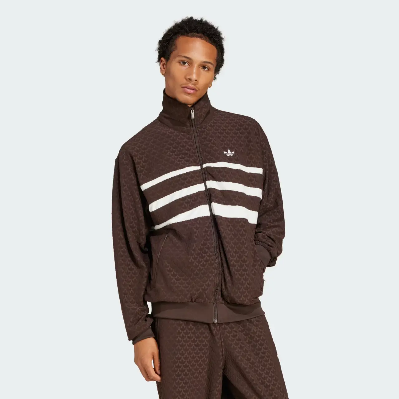 Alternative view of Áo Adidas Originals Monogram 'Dark Brown' JP4419