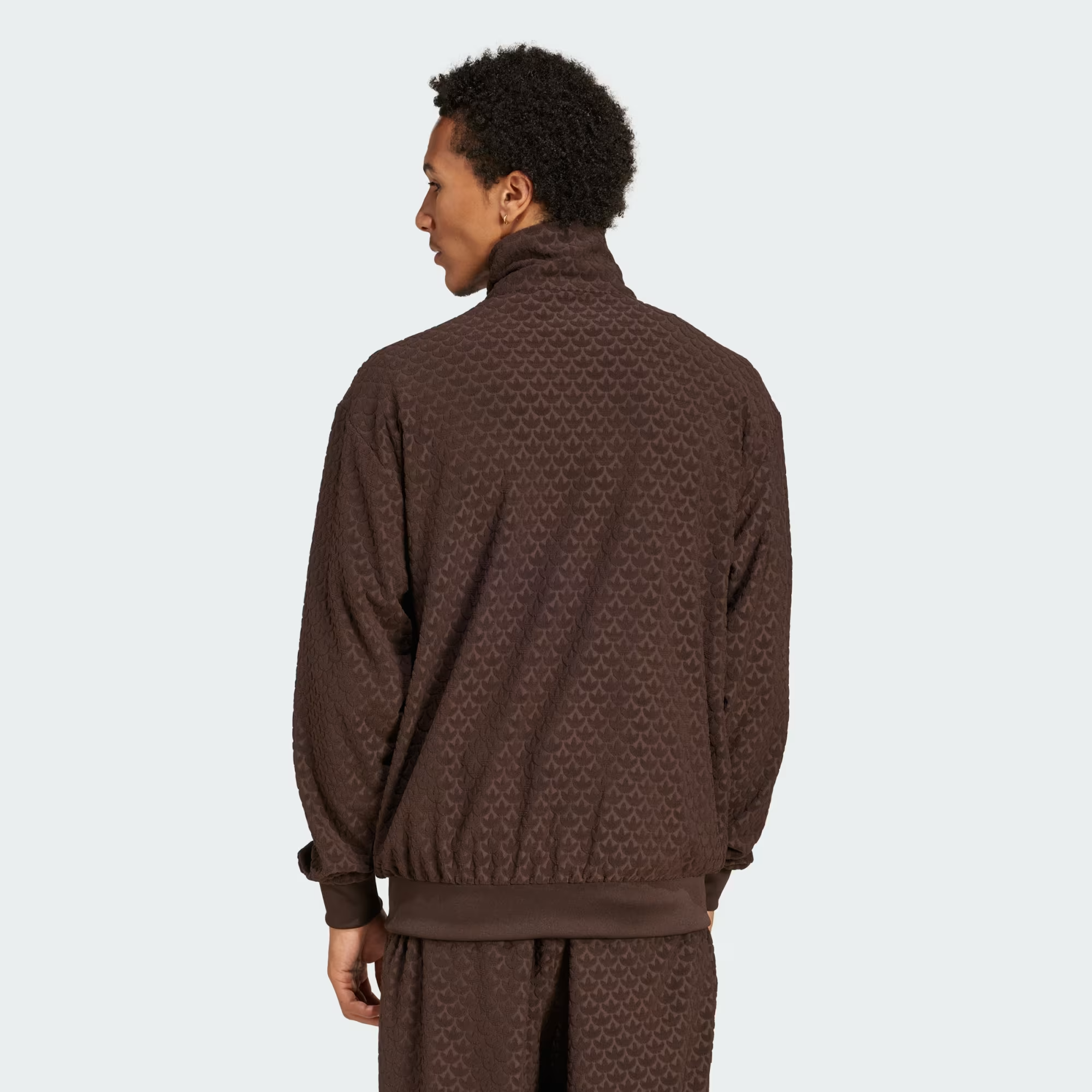 Áo Adidas Originals Monogram 'Dark Brown' JP4419 - Ảnh 3