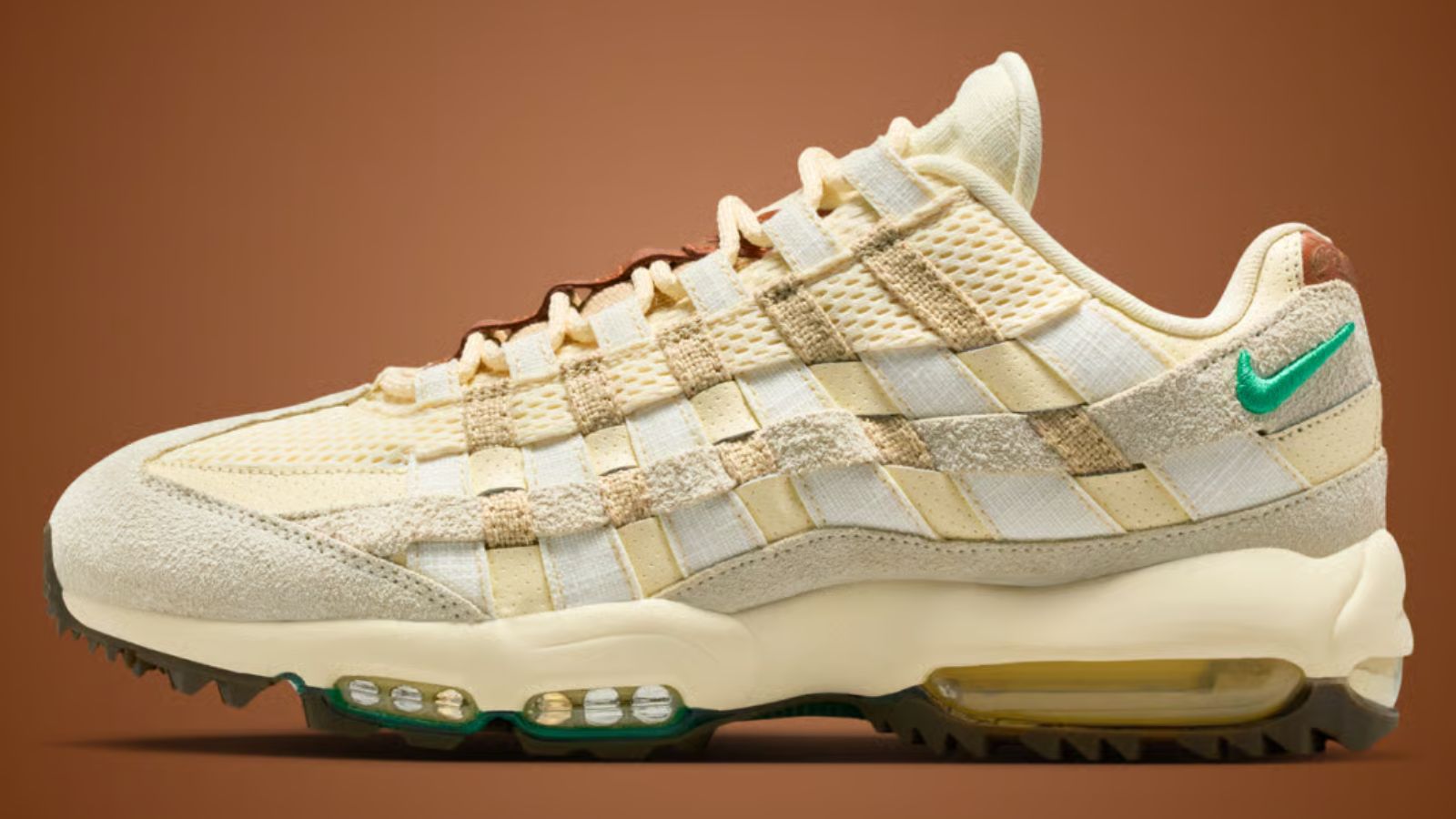 Hinh anh 1: Nike Air Max 95 Golf Waste Management Open voi thiet ke khaki va xanh la
