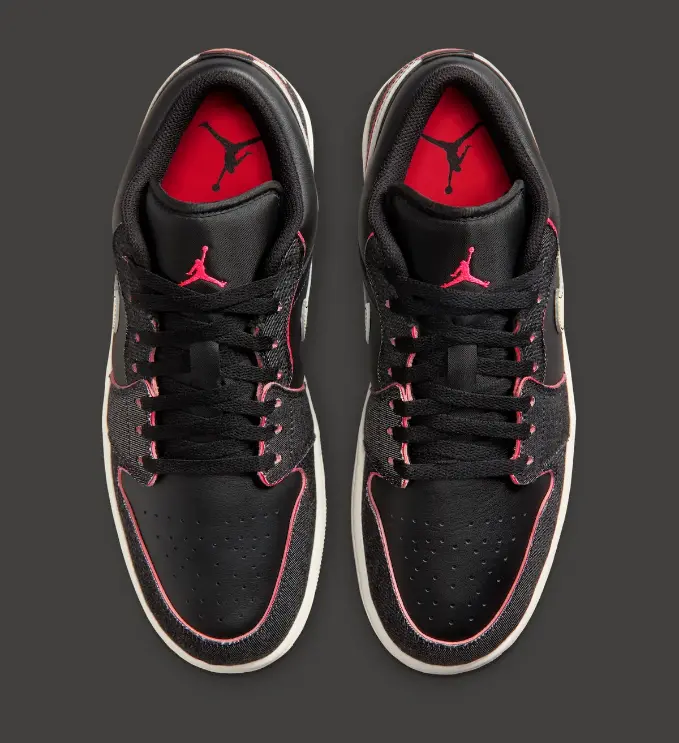 Alternative view of Giày Nike Air Jordan 1 Low 'Black Denim' IR0842-010
