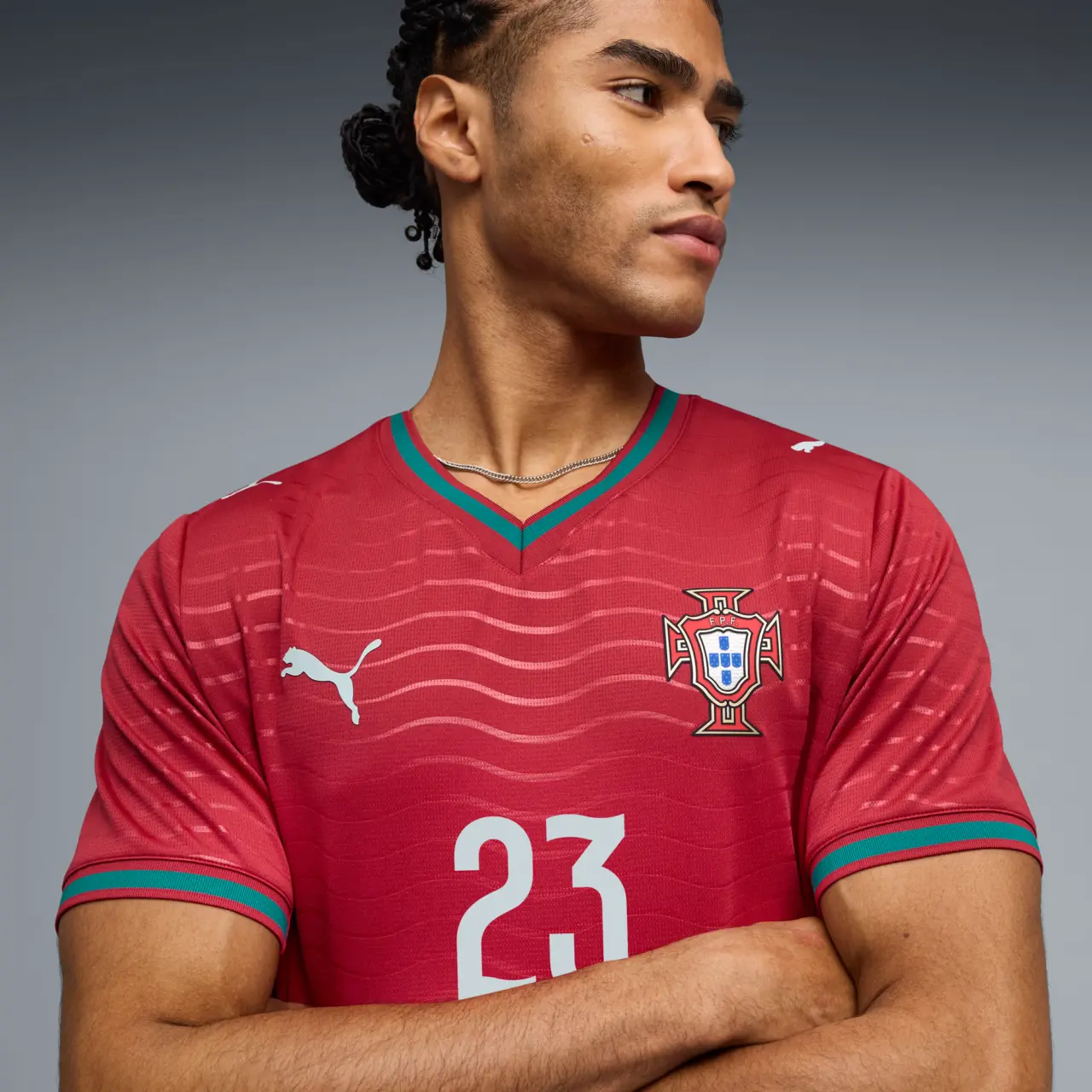 Alternative view of Áo Puma Portugal National Team Cr7 Jersey 2026 'Red' 788141-77