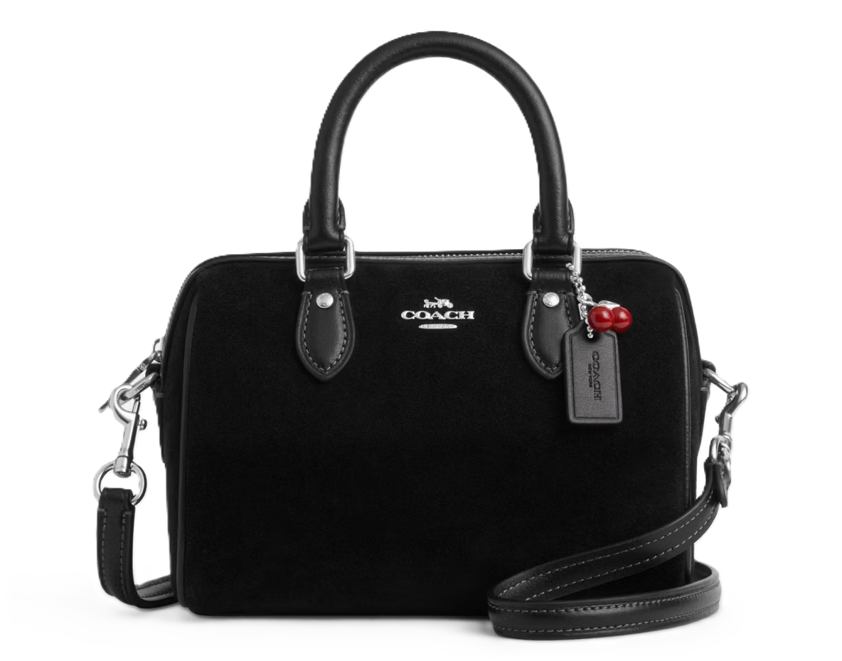 Túi Coach Mini Rowan With Cherry Charm 'Silver' CDC93-SVBK