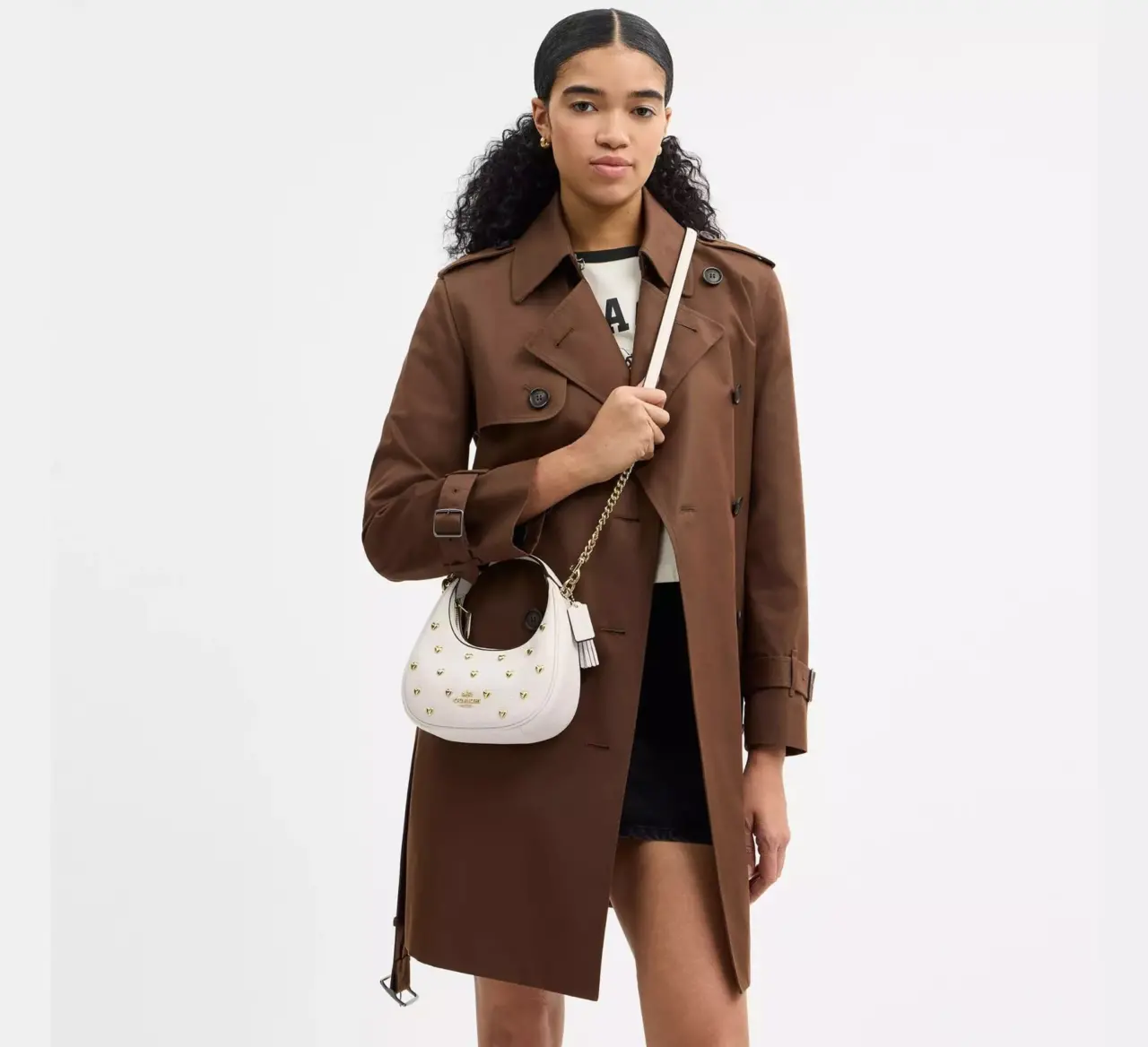Alternative view of Túi Coach Carmen Mini Crossbody Bag ‘Chalk’ CDB85-IMCHK