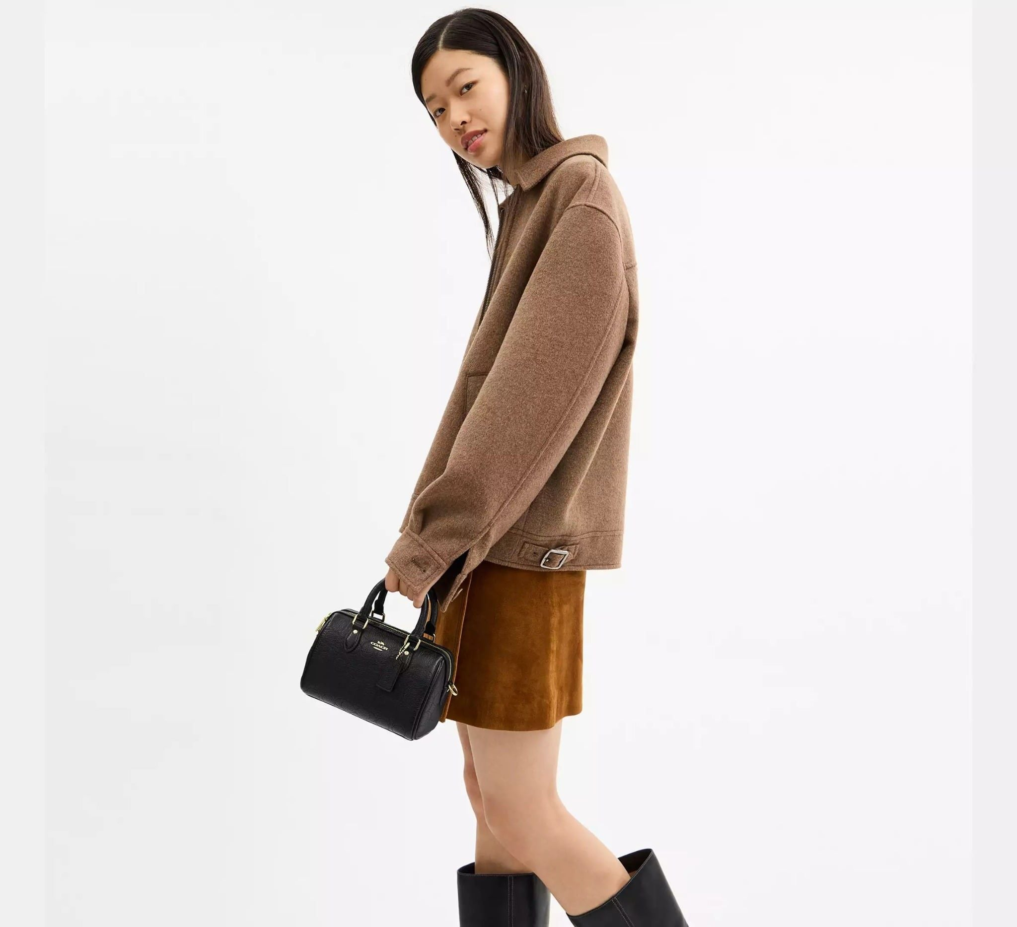 Alternative view of Túi Coach Mini Rowan Crossbody Bag ‘Black’ CCF28-IMBLK