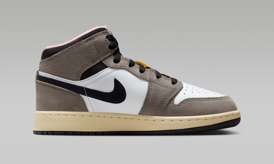 Alternative view of Giày Nike Air Jordan 1 Mid SE 'White Cave Stone' HQ2014-100