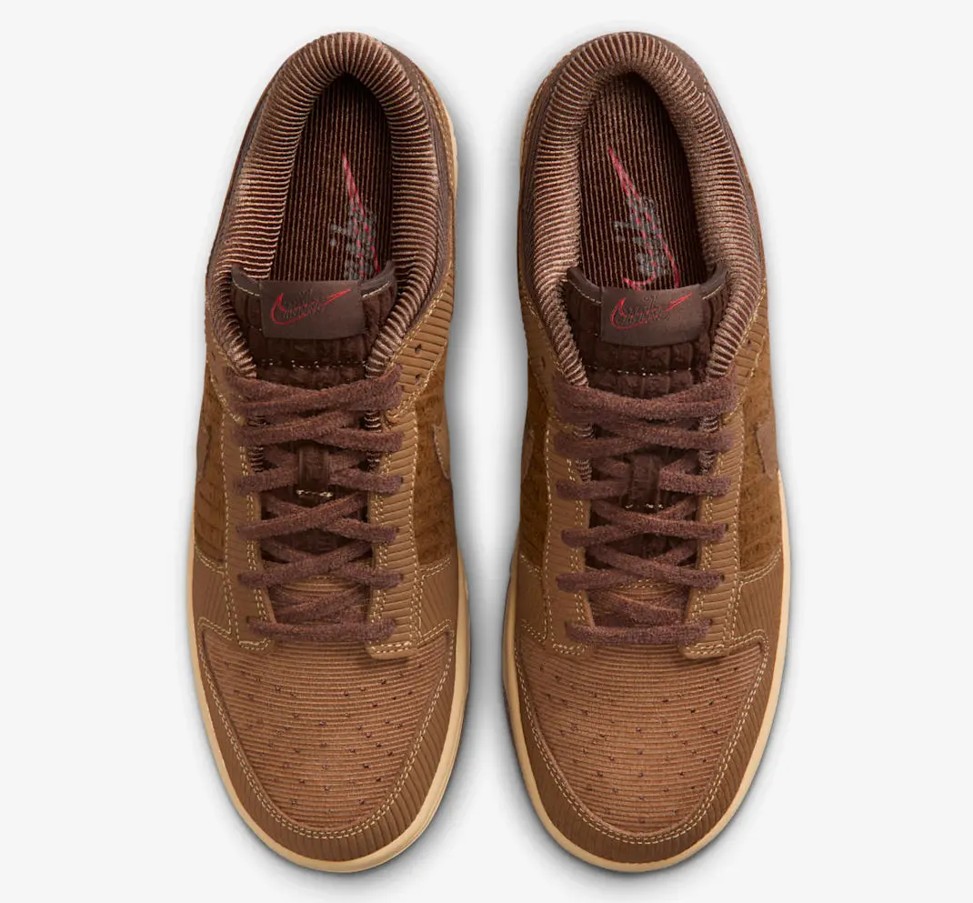 Alternative view of Giày Nike Corduroy Dunk Low 'Light British Tan' IB7746-200