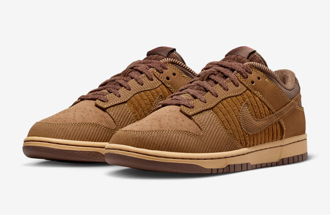 Giày Nike Corduroy Dunk Low 'Light British Tan' IB7746-200 - Ảnh 3