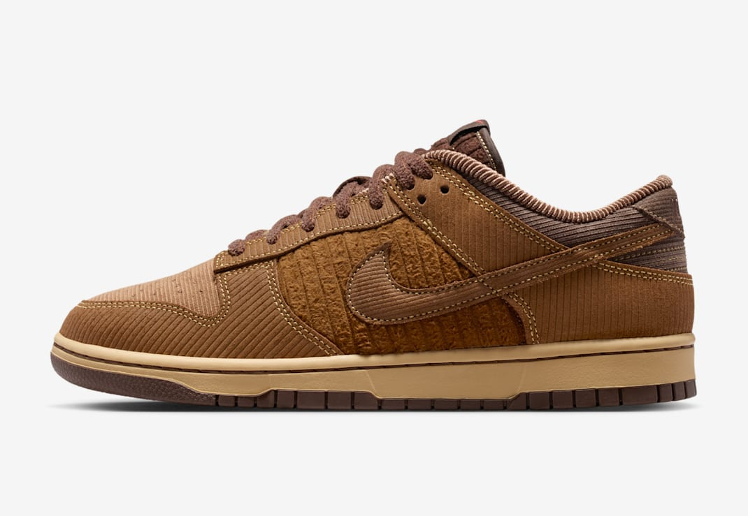 Giày Nike Corduroy Dunk Low 'Light British Tan' IB7746-200 - Ảnh 5