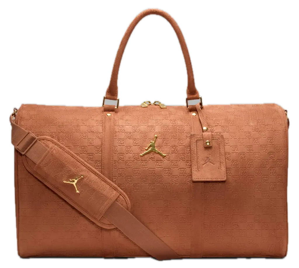 Túi Nike Jordan Suede Monogram Duffel 'Brown' IQ3206-200