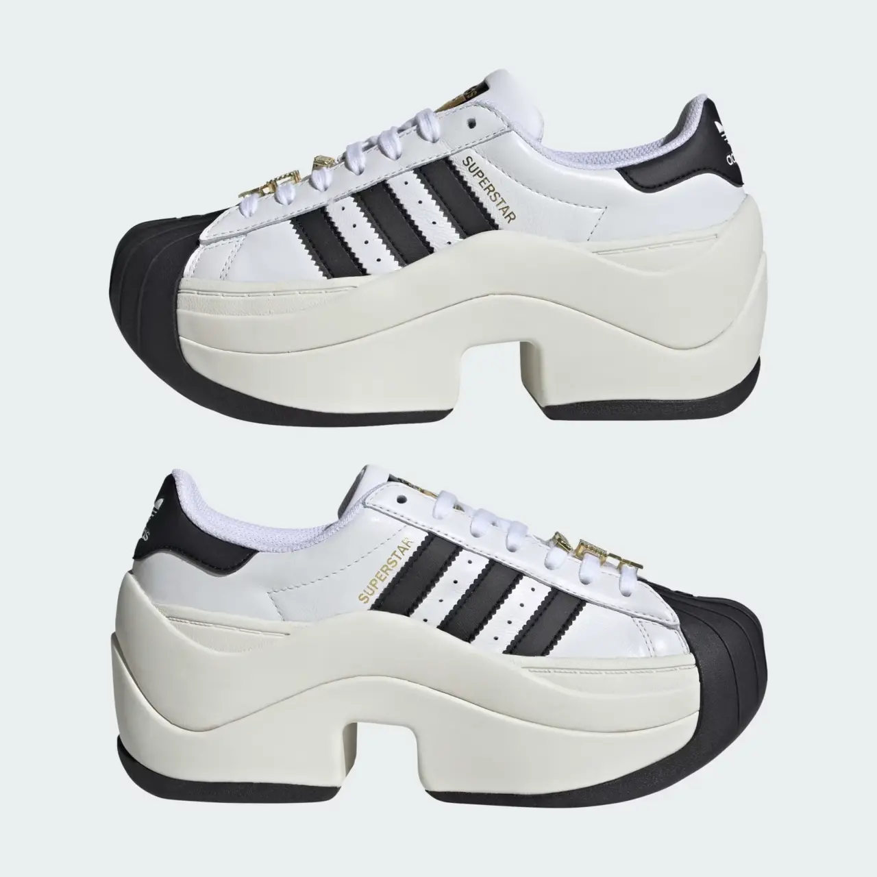 Alternative view of Giày Adidas SUPERSTAR BOLD 'Cloud White' JR9895