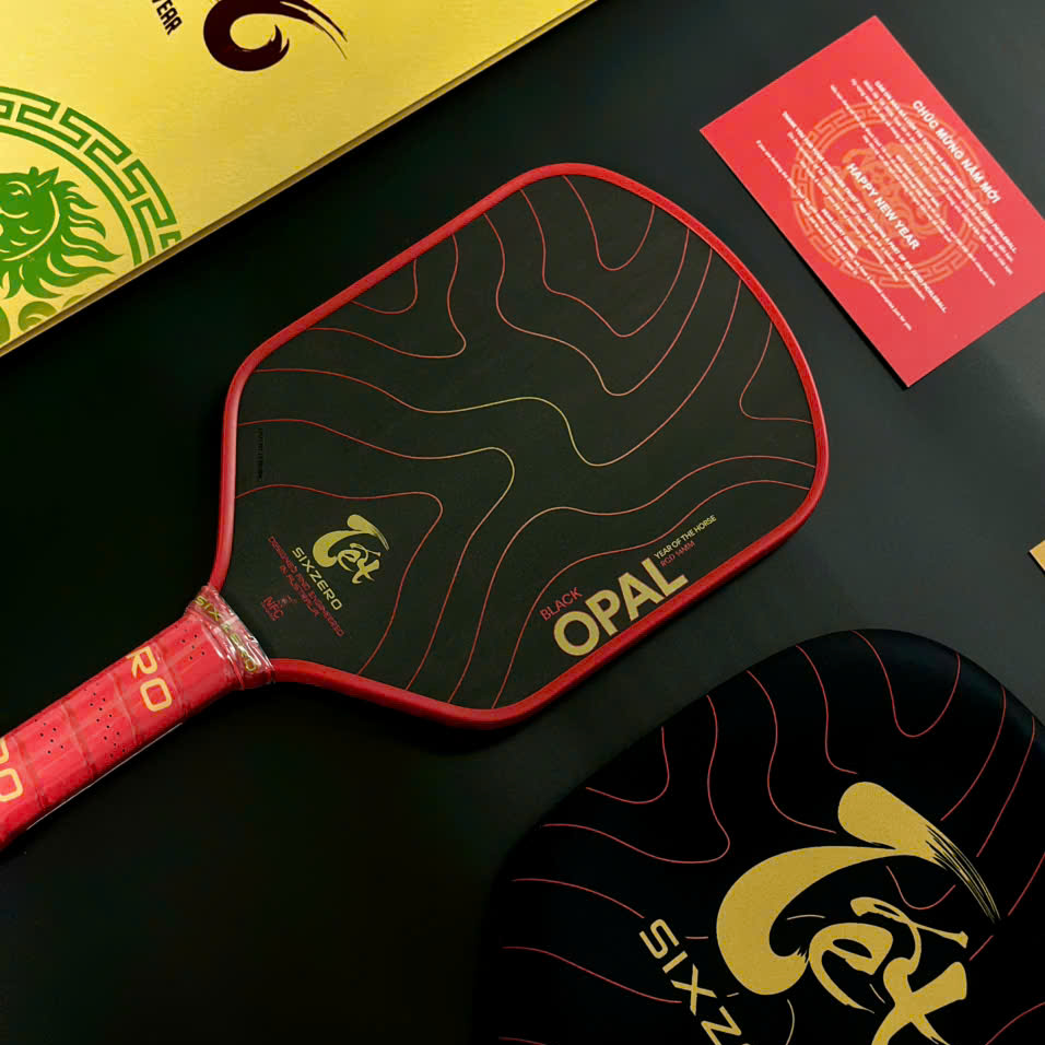 Alternative view of Vợt Pickleball Six Zero Black Opal Year Of Horse 'Red'