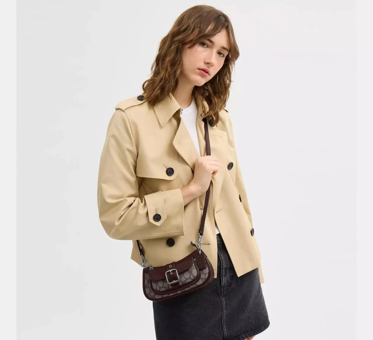 Alternative view of Túi Coach Ashton Mini Shoulder Bag ‘Brown’ CDB18-SVS8S