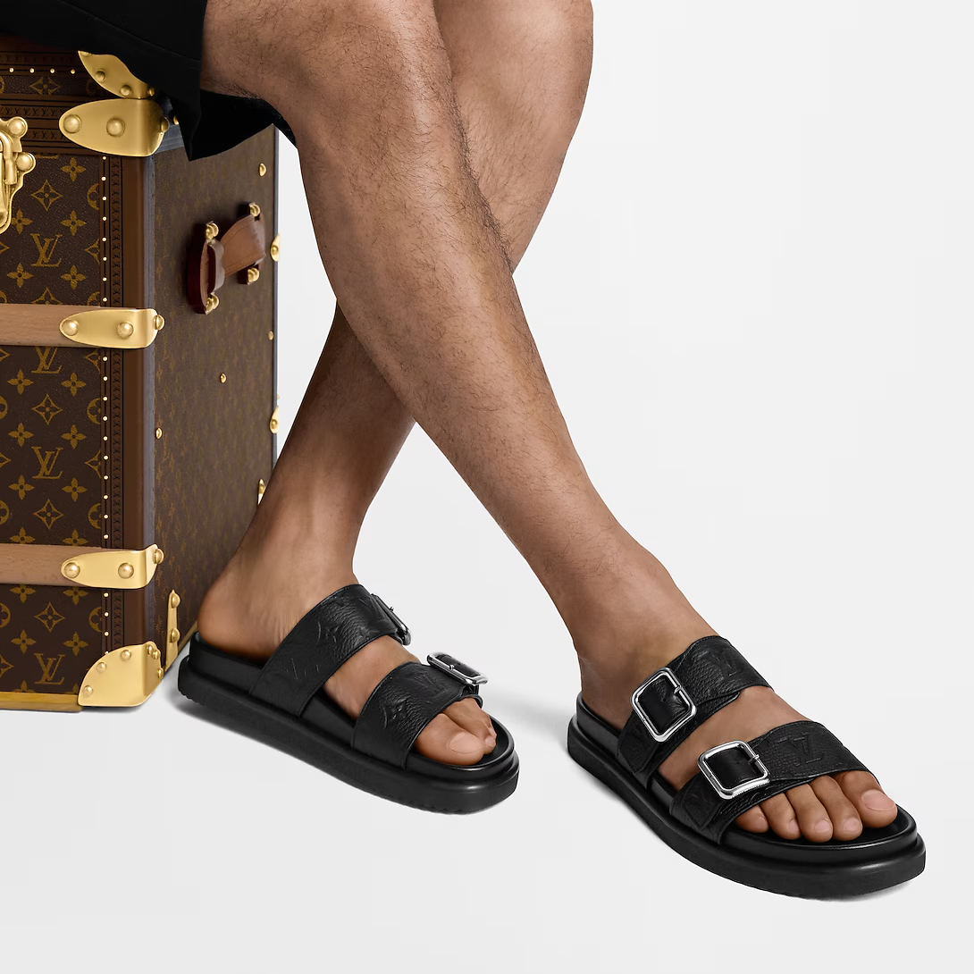 Alternative view of Dép Louis Vuitton LV Venice Mule ‘Black’ 1AHSJG