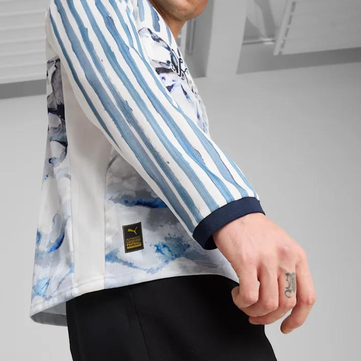 Alternative view of Áo Puma Retro 'Blue White' 606851-12