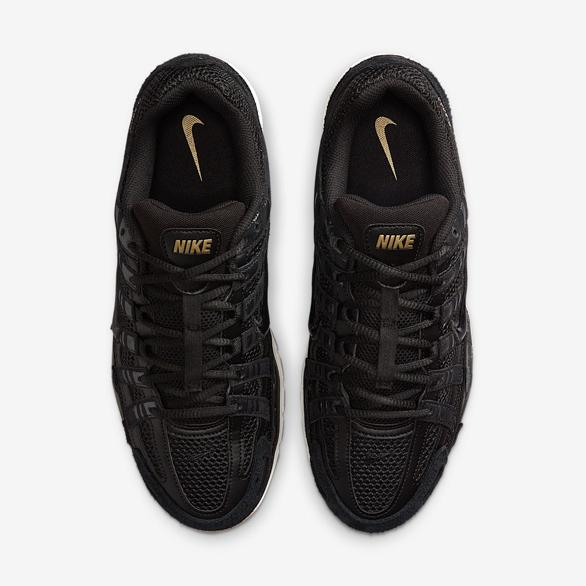 Alternative view of Giày Nike P-6000 Suede 'Black Metallic Gold Grain' HF0015-001