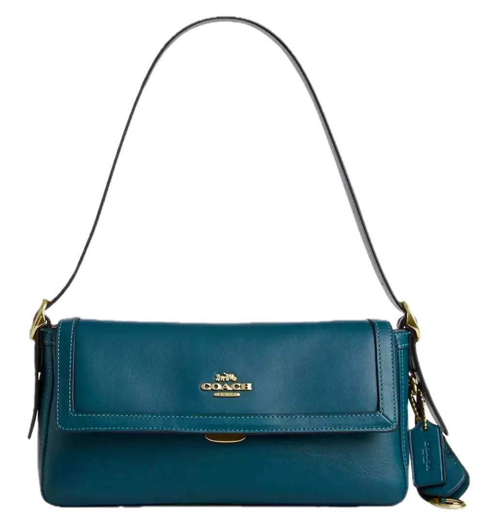 Túi Coach Etta Small Flap Shoulder Bag ‘Teal Ink’ CCV63-IMSE1