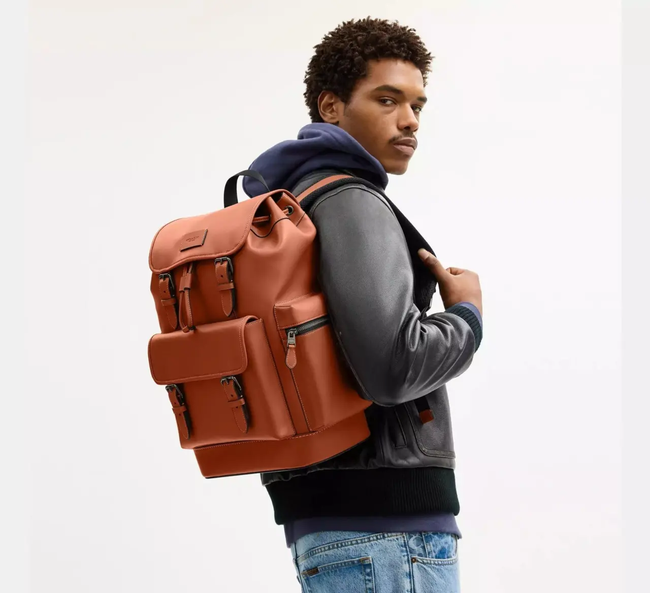 Alternative view of Balo Coach Sprint Backpack ‘Tan’ CDB61-QBTN2