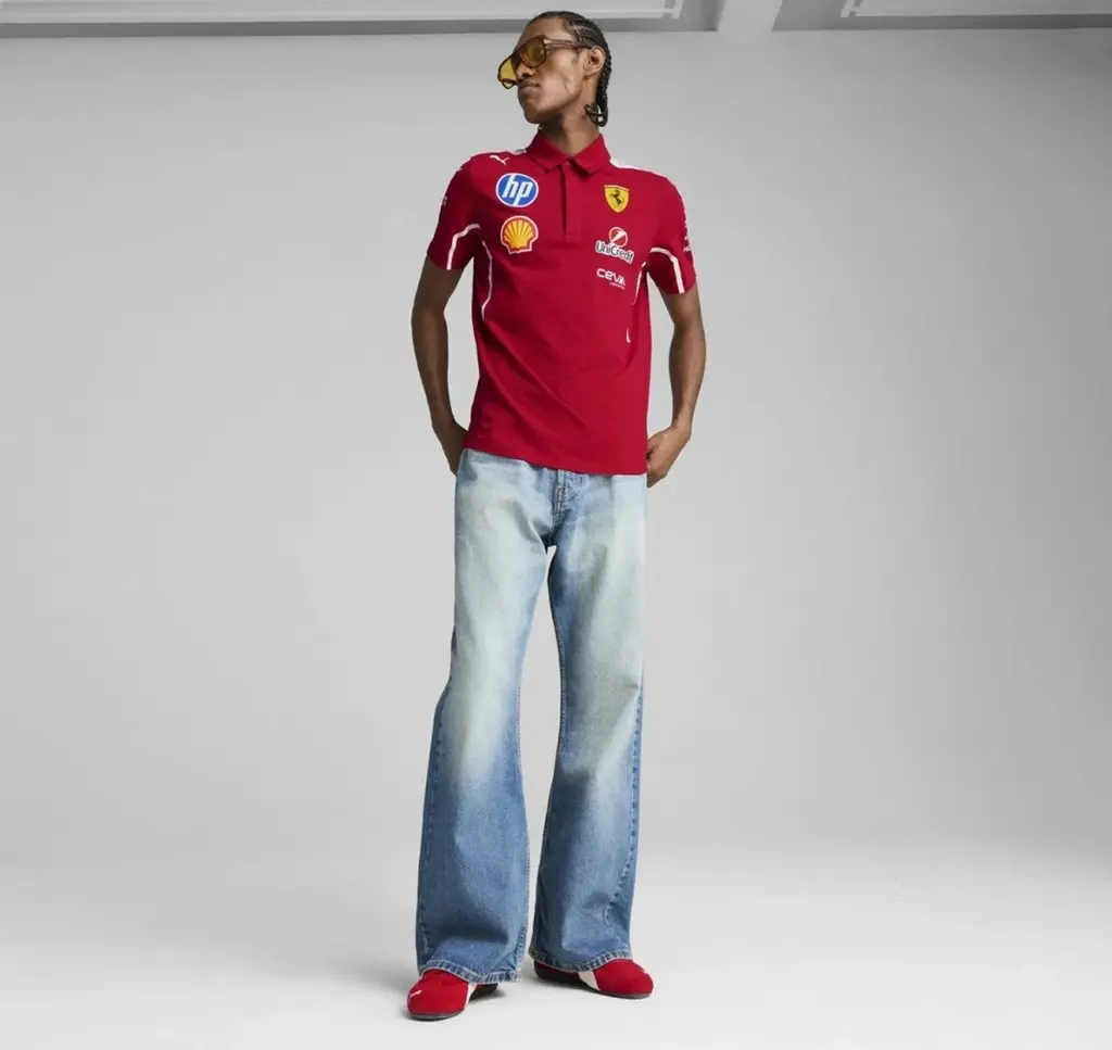 Alternative view of Áo Puma X Scuderia Ferrari 2025 Team Polo 'Red' 763944-01