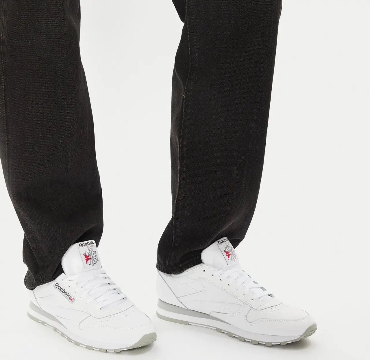 Alternative view of Giày Reebok Classic Leather 'White Pure Grey' 100008789