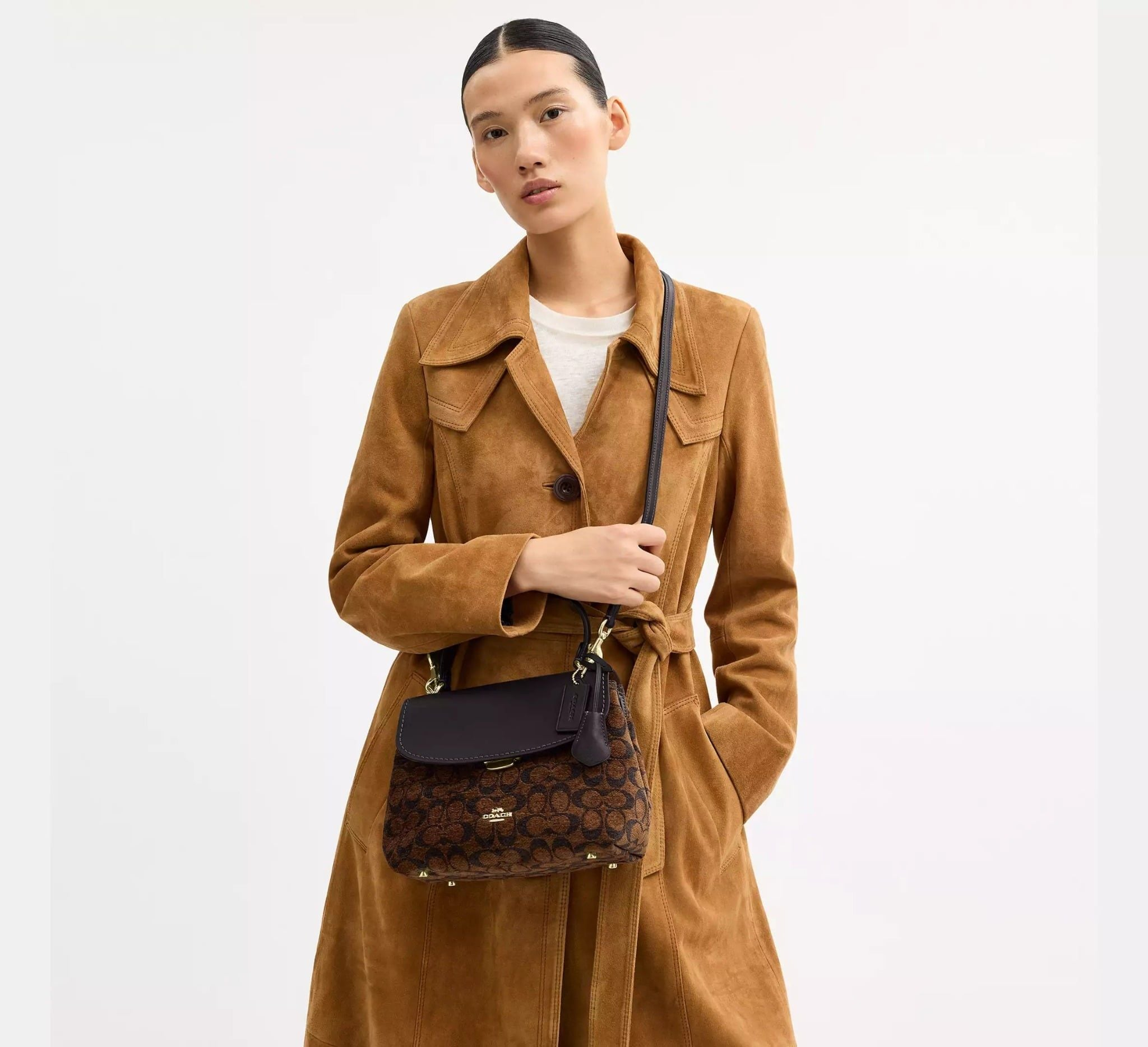 Alternative view of Túi Coach Emory Top Handle Bag ‘Truffle’ CDB08-IMA7U