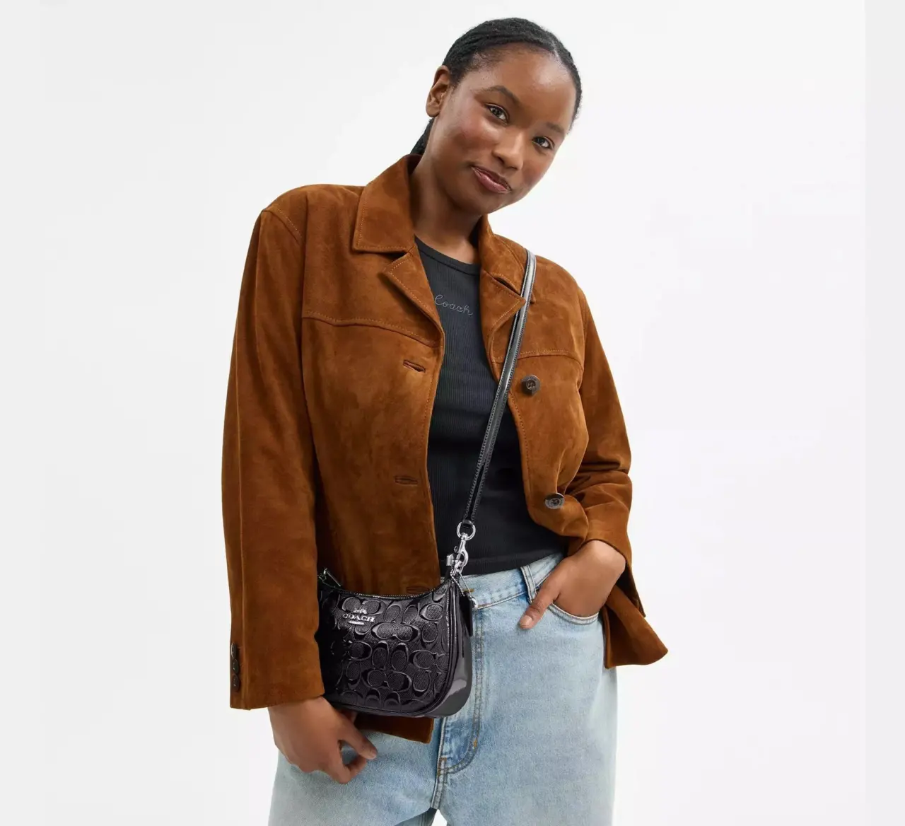 Alternative view of Túi Coach Teri Shoulder Bag ‘Black’ CDY98-SVBK