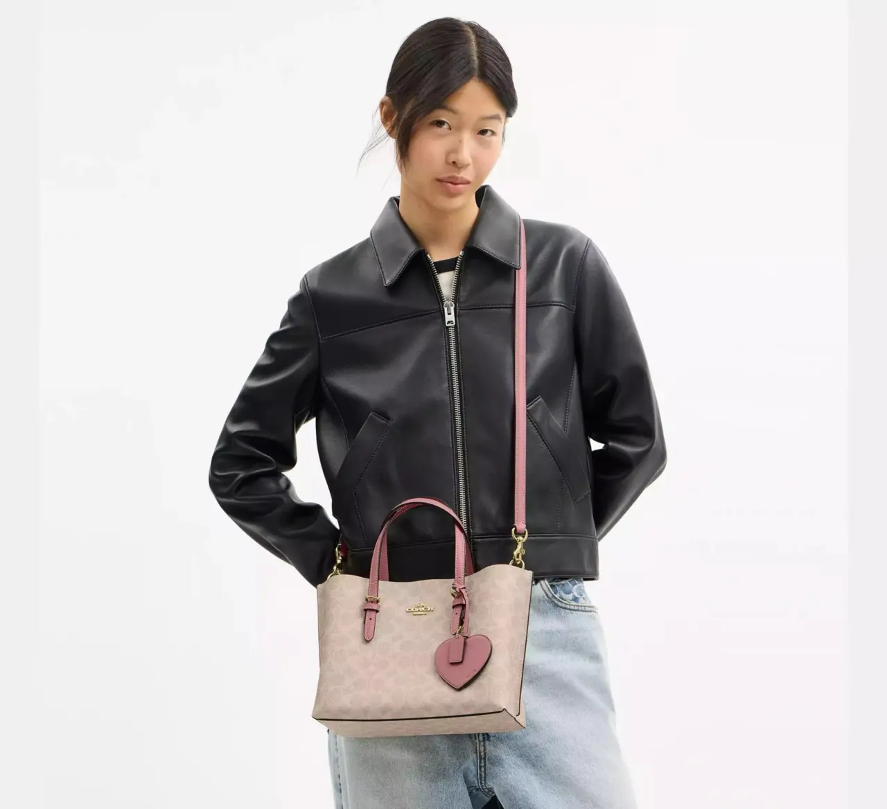 Alternative view of Túi Coach Mollie Tote Bag 25 ‘Sand Peony’ CDF03-IMY6J
