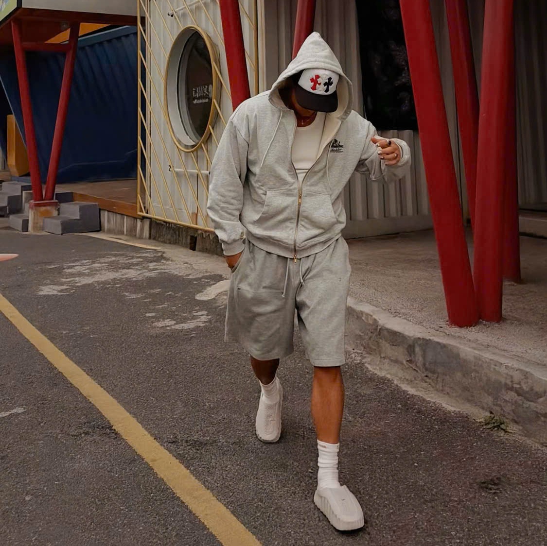 Dép Nike Mind 001 Slide 'Light Smoke Grey' HQ4307-003 - Ảnh 2