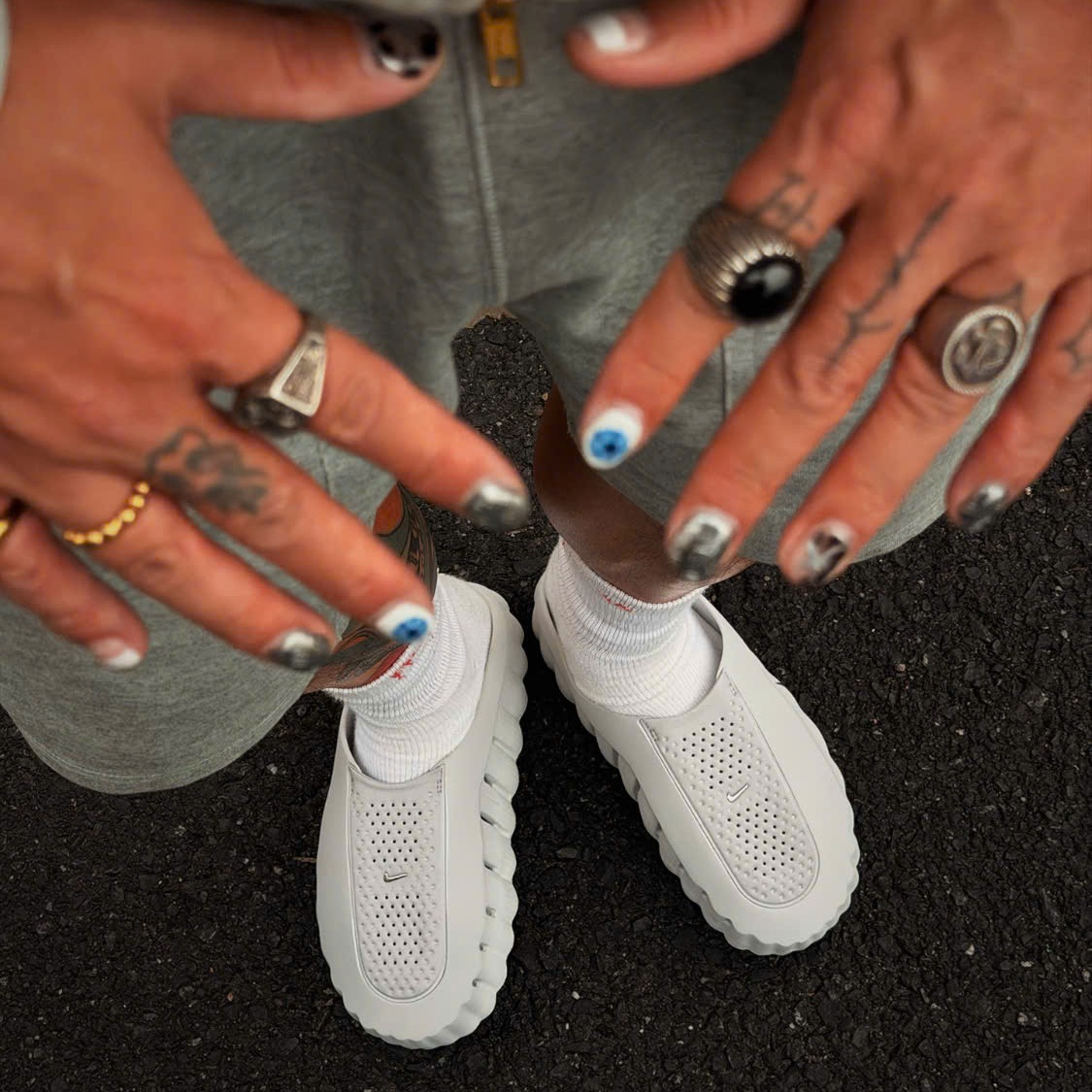 Dép Nike Mind 001 Slide 'Light Smoke Grey' HQ4307-003 - Ảnh 5