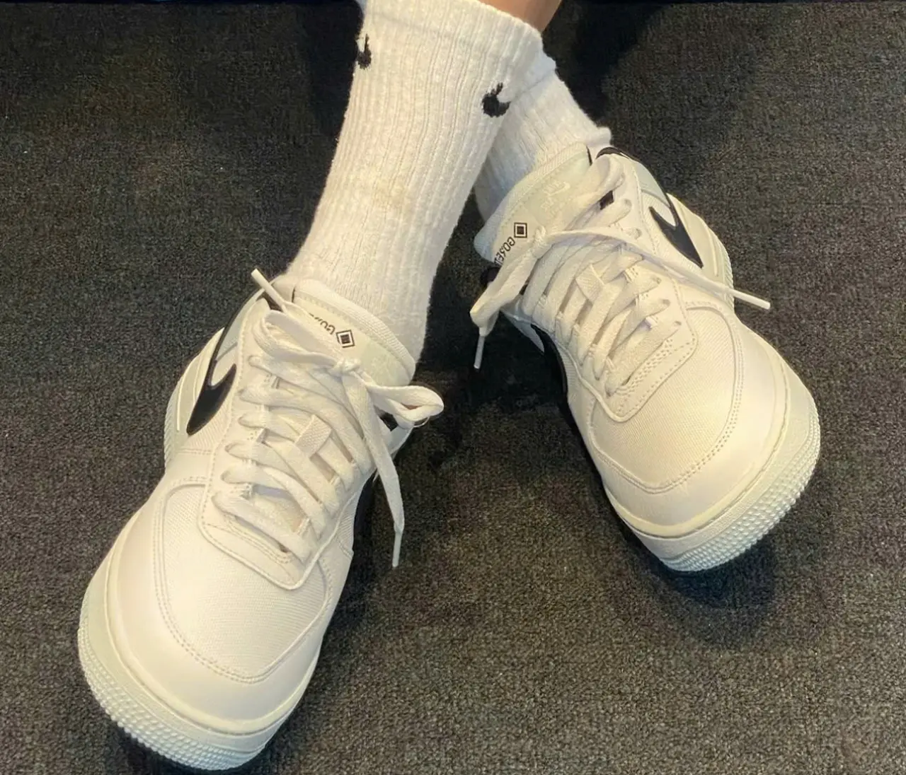 Alternative view of Giày Nike Air Force 1 Low 'Phantom Bone Black' CK2630-004