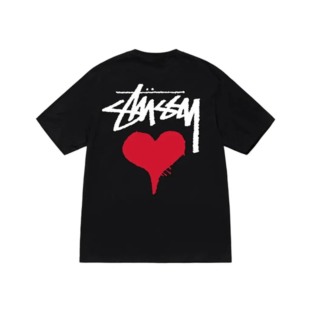 Alternative view of Áo Stussy Stock Heart T-shirt ‘Black’