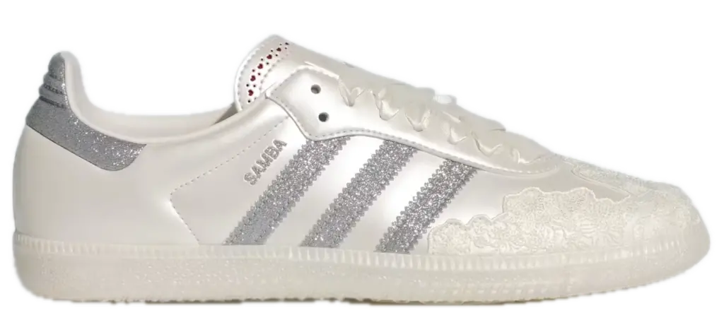 Giày Adidas Samba OG 'Chalk White Silver Metallic' HP3658