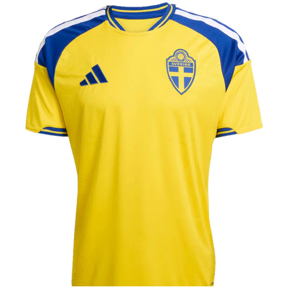 Áo Adidas Sweden 26 Home Jersey 'Yellow' JM5814