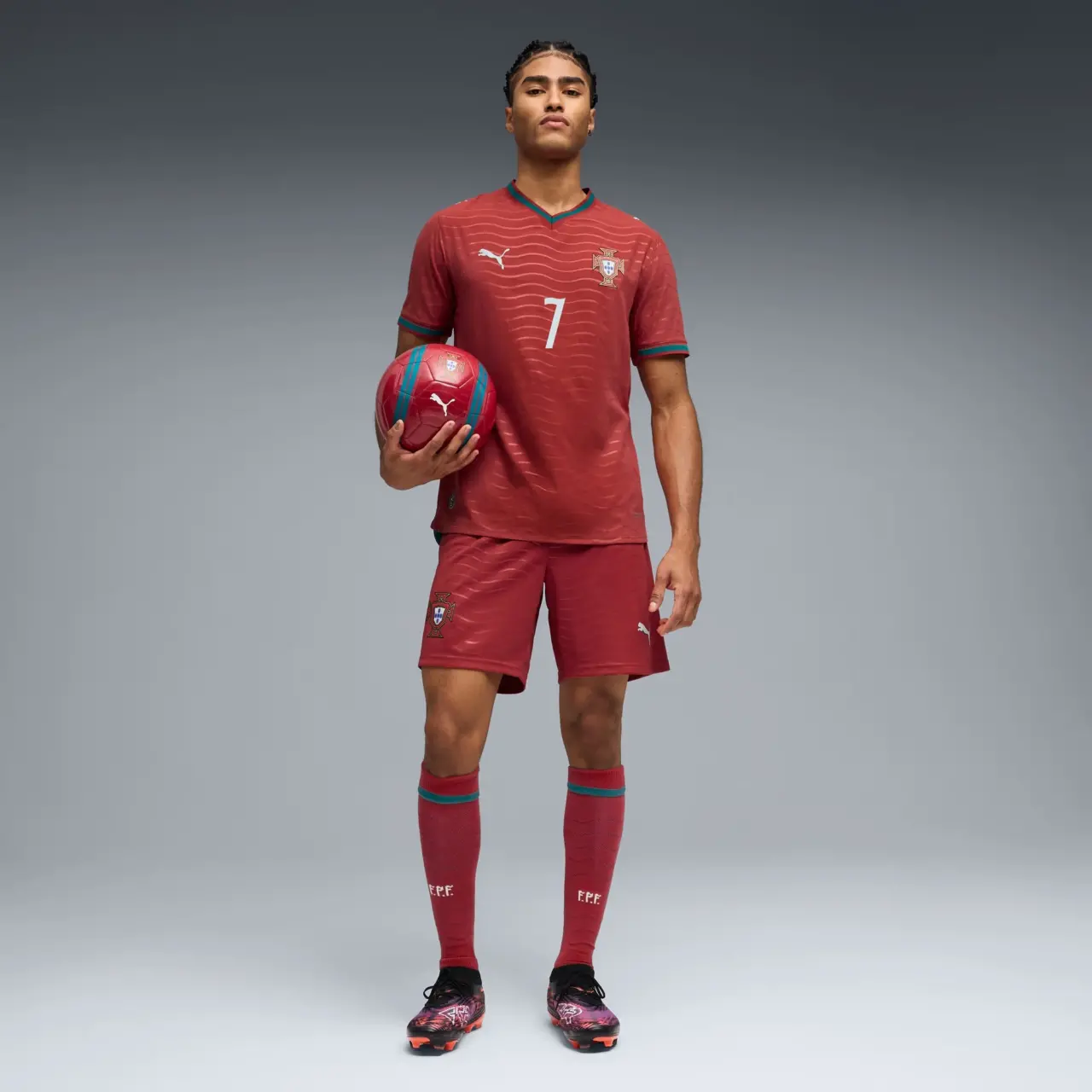 Alternative view of Áo Puma Portugal 2026 Cr7 Authentic 'Red' 788140-77