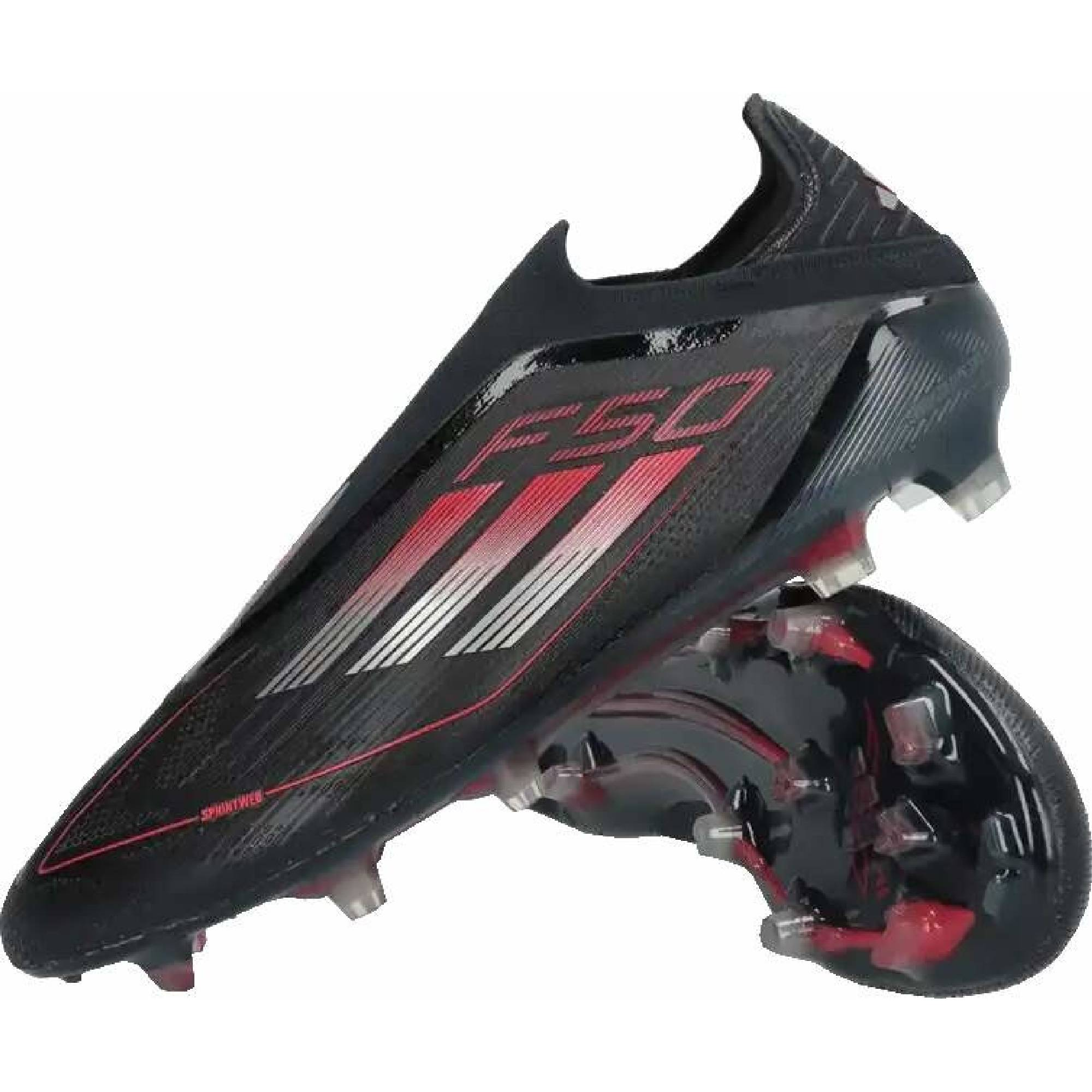 Alternative view of Giày Adidas F50 Elite Laceless FG 'Core Black Iron' IE1215