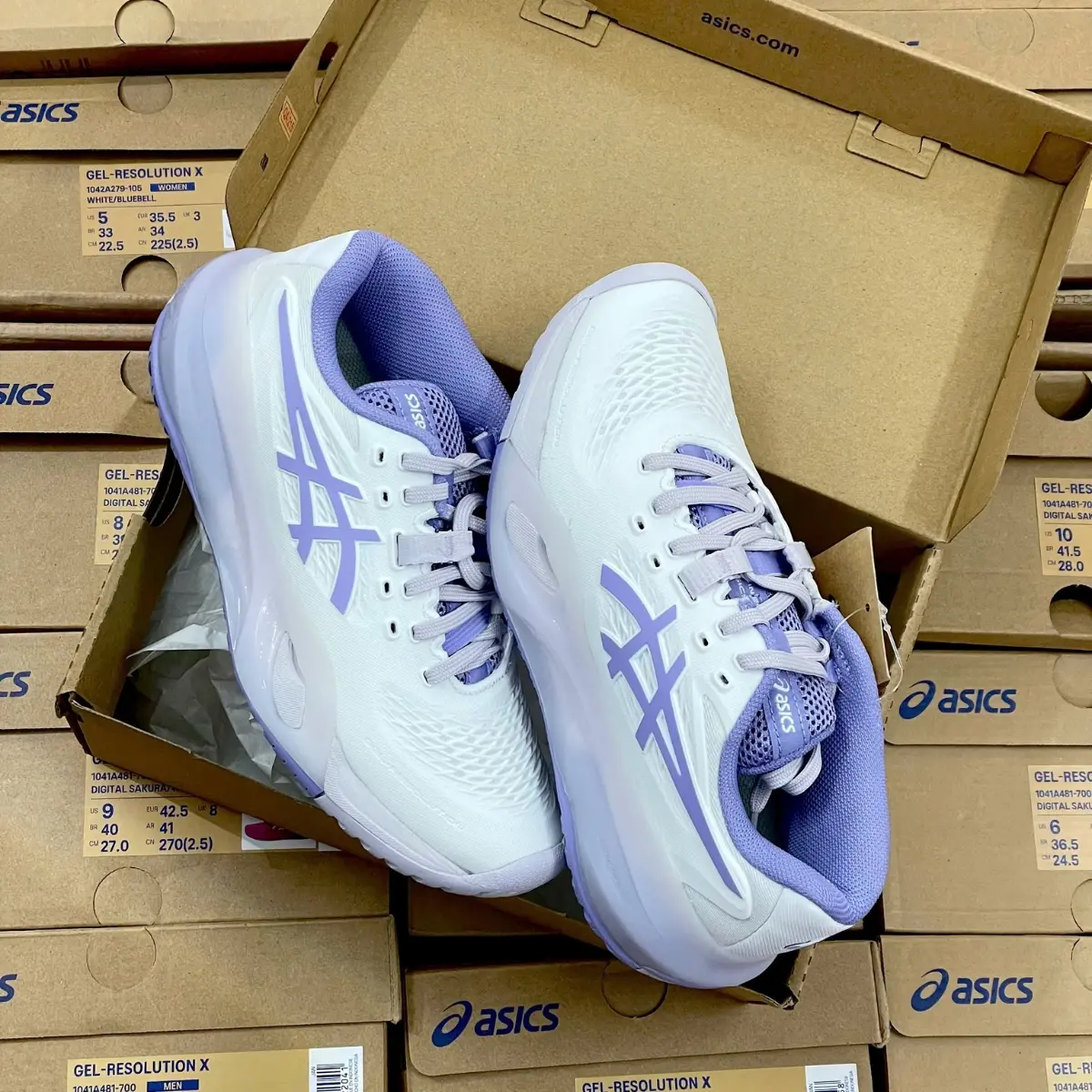 Alternative view of Giày Asics Gel-Resolution X 'White' 1042A279-105