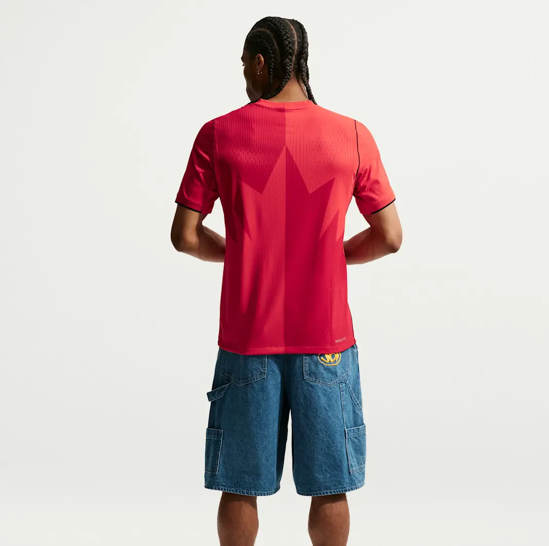 Alternative view of Áo Nike Canada 2026 Home Authentic Jersey 'Gym Red' IV0324-657