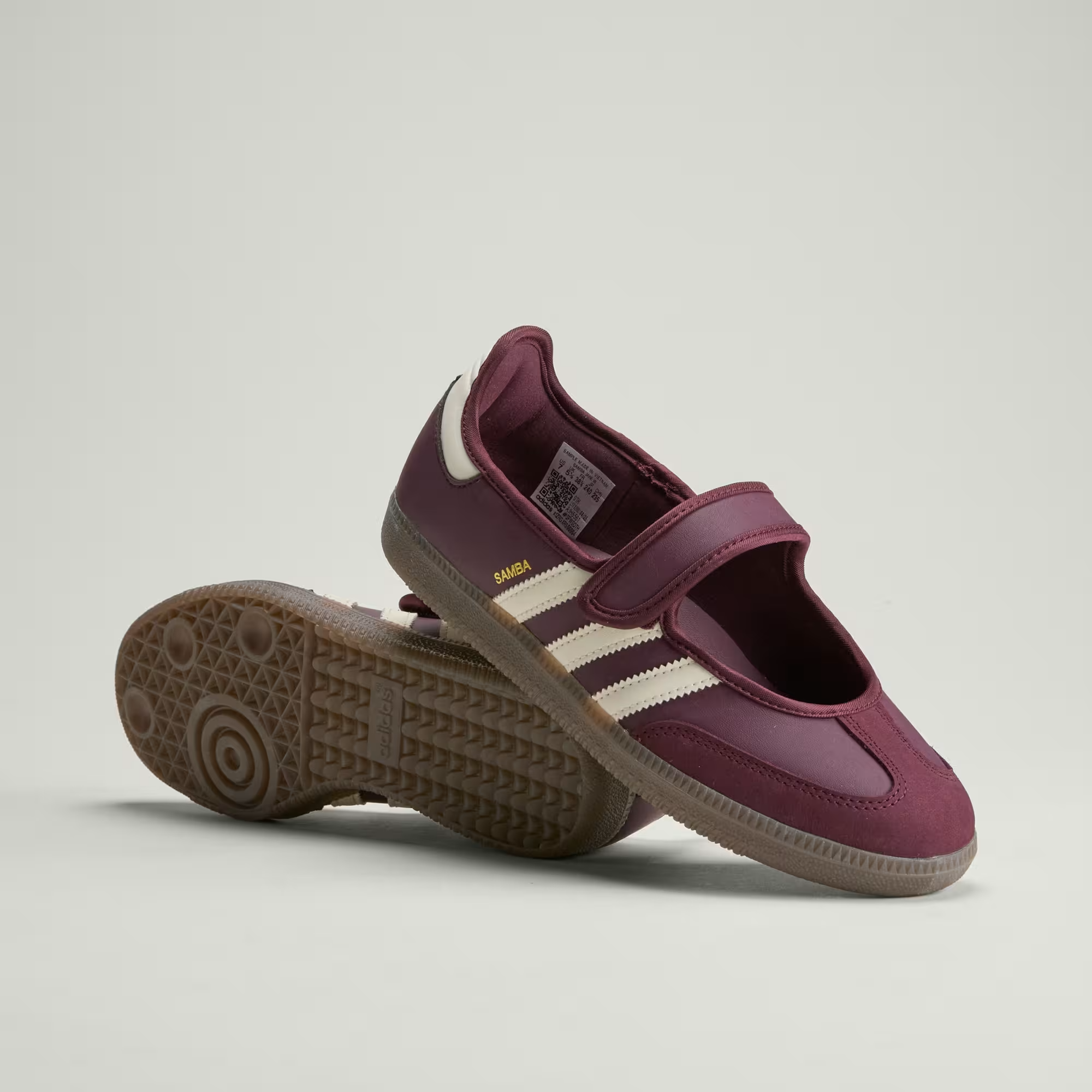 Alternative view of Giày Adidas Samba Jane 'Maroon Cream White' IH6561